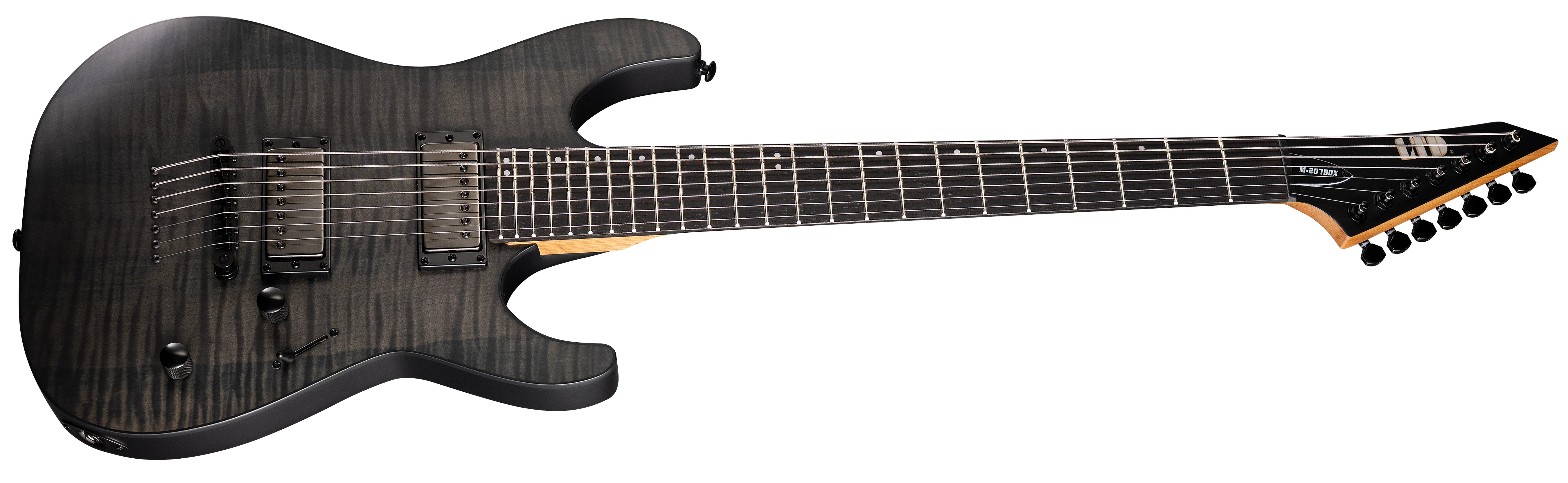 M-207B DX See Thru Black Satin Baritone E-Gitarre